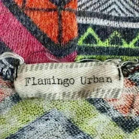 Flamingo urban bright neon medium open front cardigan layering career office - Picture 6 of 11